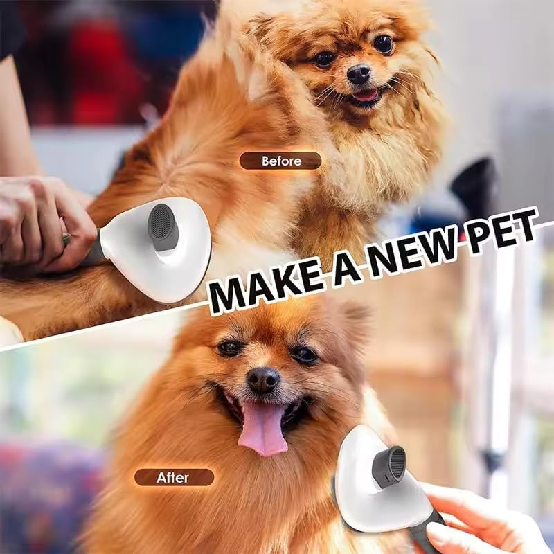 Cuisine Art Pet Cat Brush for Shedding and Grooming, Dog Hair Removal Brush, Pet Groomer Shedding Grooming Tools Combs Rakes, Cats Brush for Short or Long Haired Removes Loose Hair & Tangles