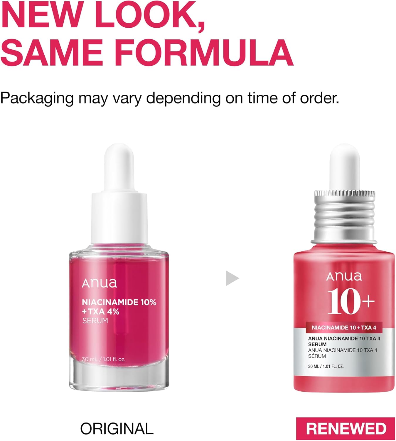 ANUA 10% Niacinamide+ 4% Tranexamic Acid Serum, Ceramide, Hyaluronic Acid, Vitamin B12 Natural color, Korean Glass Skin, Fragrance-Free, Korean Skincare, 30ml /1.01 fl.oz.
