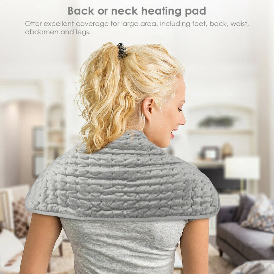 120W Electric Heating Pad Timer For Shoulder Neck Back Spine Leg Pain Relief Winter Warmer 76x40cm 60x30cm 40x30cm 110V 240V